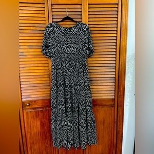 SHEIN black and white floral maxi dress